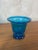 BIOT-style blown glass bowl. Its intense blue, with variations in shade that beautifully capture the light, and its...