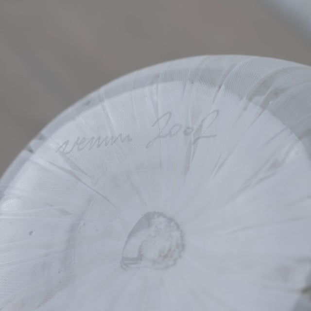 Modern Bianconi Fazzoletto Zanfirico Handkerchief Vase for Venini, 2002 For Sale - Image 3 of 7