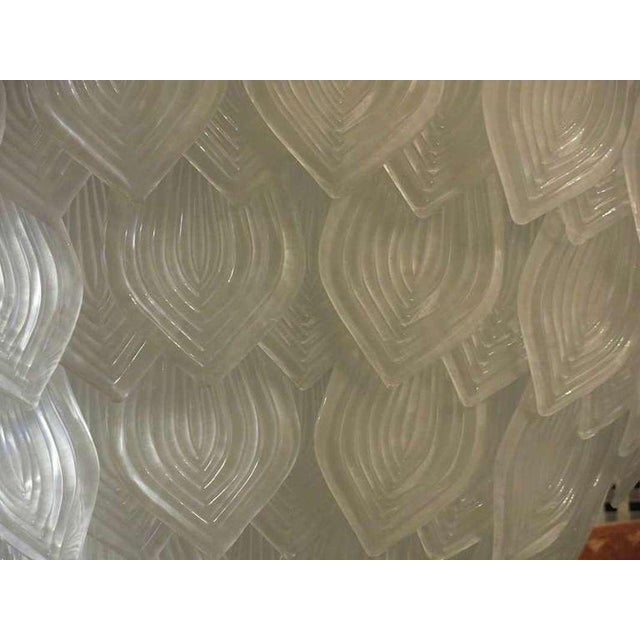 White Italian Round Ice White Chandelier in Murano Glass, 2000 For Sale - Image 8 of 10