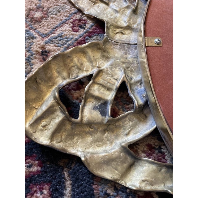 Decorative Crafts Inc Brass Gold Frame Bow Mirror. #2117 MCM Hollywood Regency For Sale - Image 12 of 12