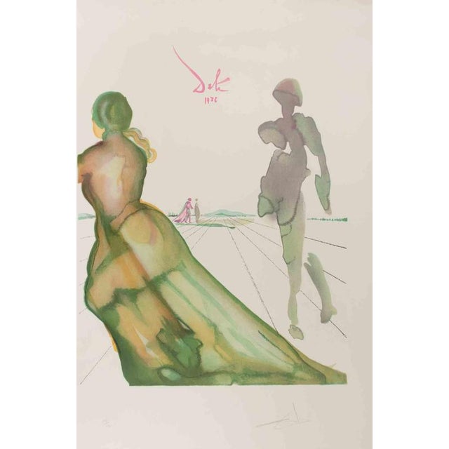 Salvador Dalí­, The Goddess of Cythera 133/250, 1978, Woodcut Print For Sale - Image 6 of 6