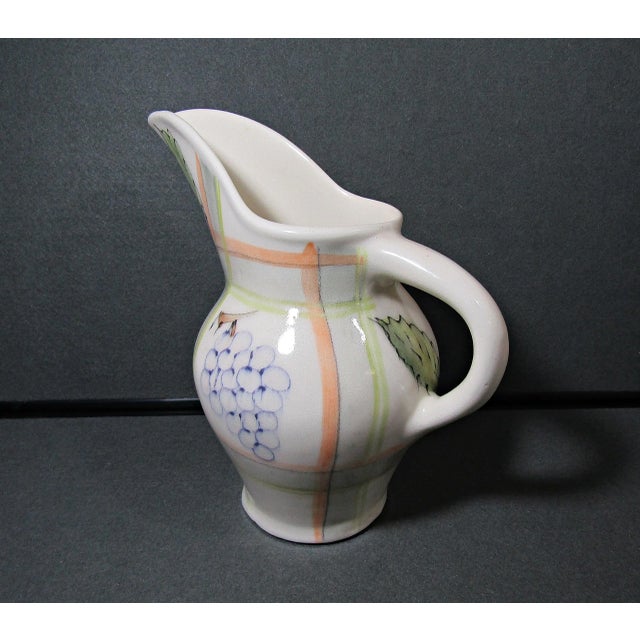 1990s Contemporary Art Pottery Large Pitcher With Nature-Inspired "Beak" Spout - Signed by Artist For Sale - Image 4 of 11