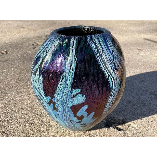 2012 Robert Eickholt Studio Art Glass Vase For Sale In Madison - Image 6 of 12
