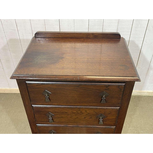 English Oak Chest of Drawers, 1930s For Sale - Image 5 of 14