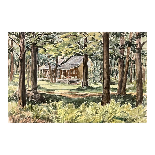 Elizabeth Slater Forest Landscape Painting For Sale