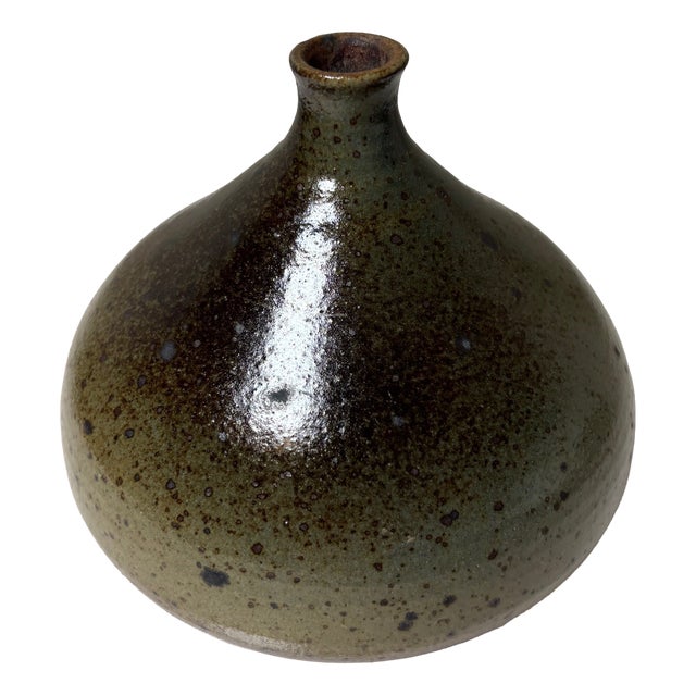 french Birds Egg Vase by Atelier Palègre, 1960s For Sale