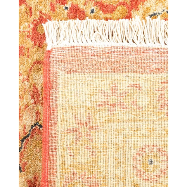 1990s Vintage Moroccan Hand Knotted Wool Area Rug, Orange - 8'2" X 9'9" For Sale - Image 5 of 9