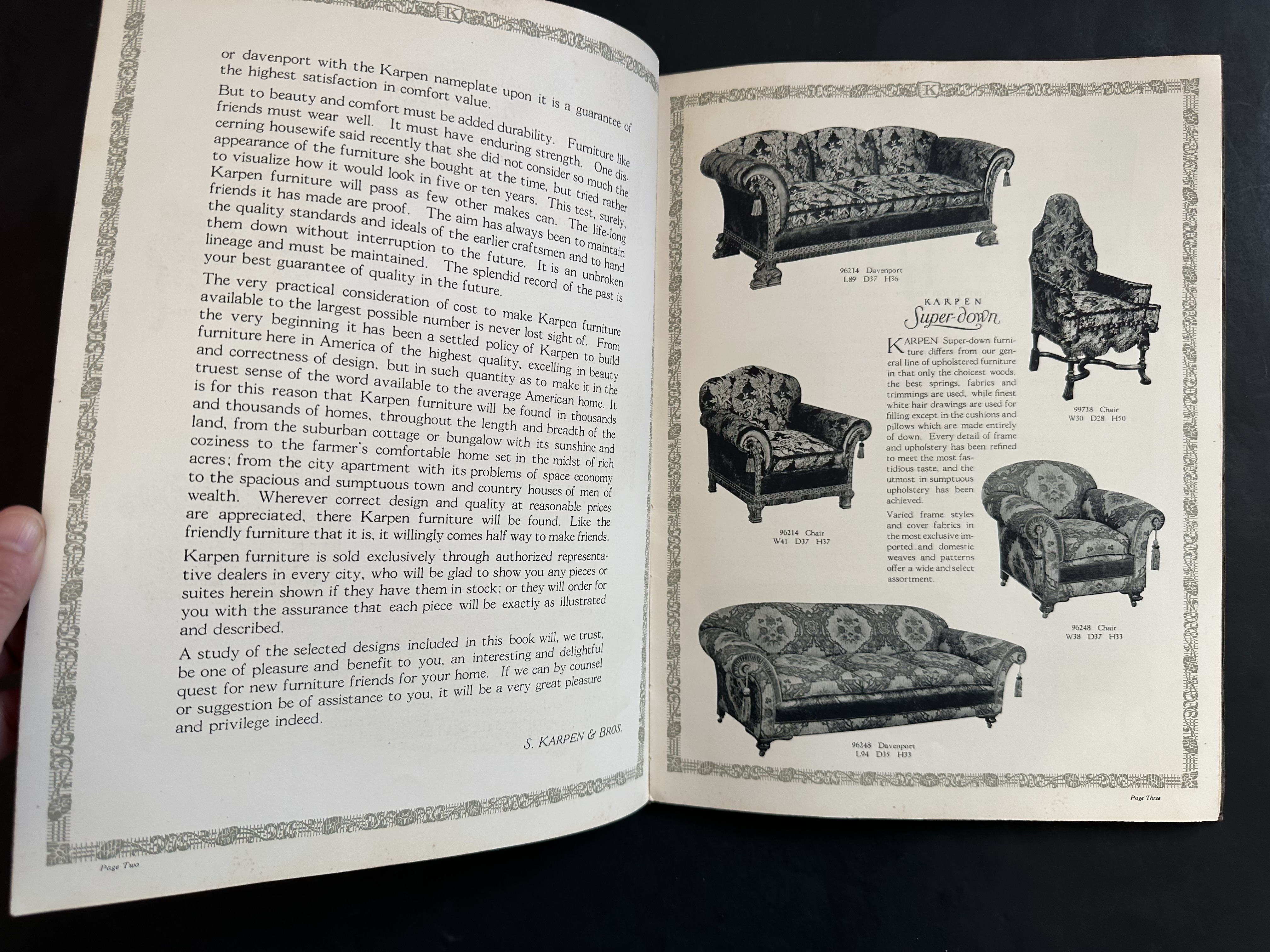 Antique Karpen Furniture Illustrated Advertising Catalog | Chairish display picture 1