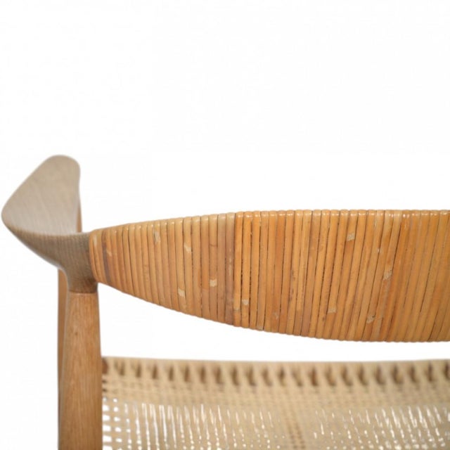 The JH501 Chair in Oak and Wicker by Hans Wegner, 1960s For Sale - Image 9 of 15