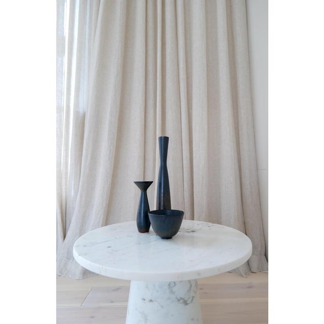 1950s Mid-Century Modern Black Vases by Carl-Harry Stålhane for Rörstrand, 1950s, Set of 3 For Sale - Image 5 of 17