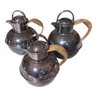 Collection of Three Silverplate Teapots For Sale