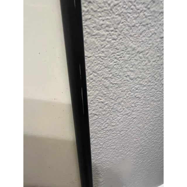 Vintage 1980s Postmodern Ty Wilson Paris Blue Wall Art Poster Framed 1989 For Sale In Palm Springs - Image 6 of 8