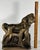 Gilded Chalkware Equestrian Mantel Piece With Child & Dog, c.1930-1940s For Sale - Image 11 of 13