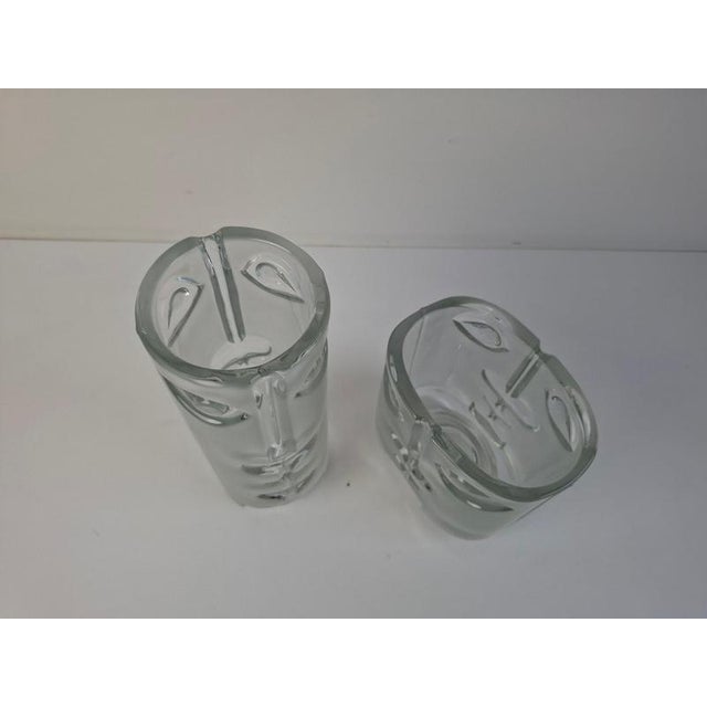 Model 3483 and 3484 Face Vases by Adolf Matura for Sklo Union, 1972, Set of 2 For Sale - Image 11 of 18
