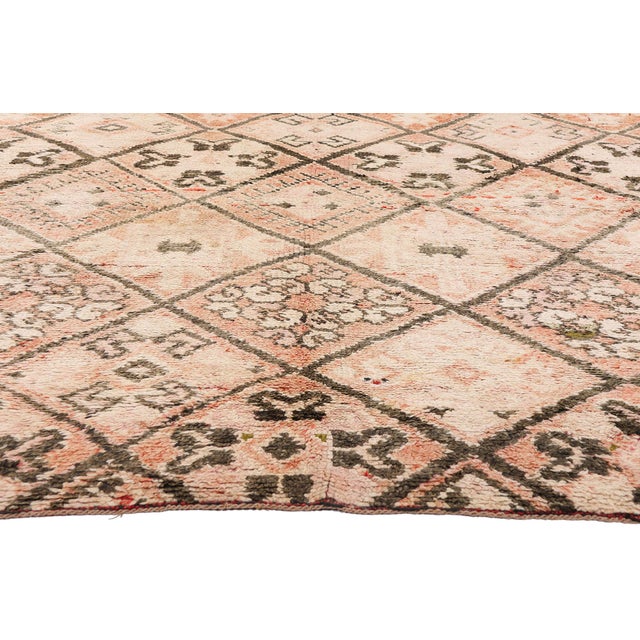 Mid 20th Century Vintage Moroccan Beni Ourain Rug - 05'07 X 09'02 For Sale - Image 5 of 11