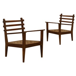 Rustic Chairs, 1940s, Set of 2 For Sale