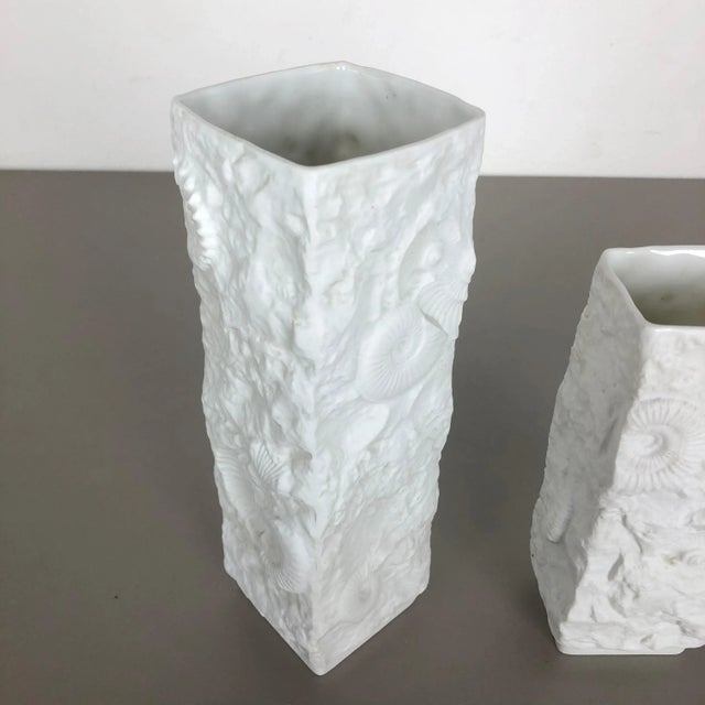 Op Art Biscuit Porcelain Vase from AK Kaiser, Germany, 1970s, Set of 2 For Sale - Image 10 of 17