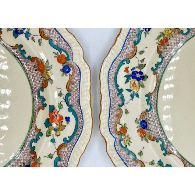 Ceramic Vintage Mason's Ironstone China Plates Made in England - Set of 8 For Sale - Image 7 of 12