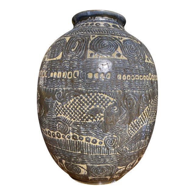 Luis-Manuel Morales Artisan Ceramic Vase For Sale