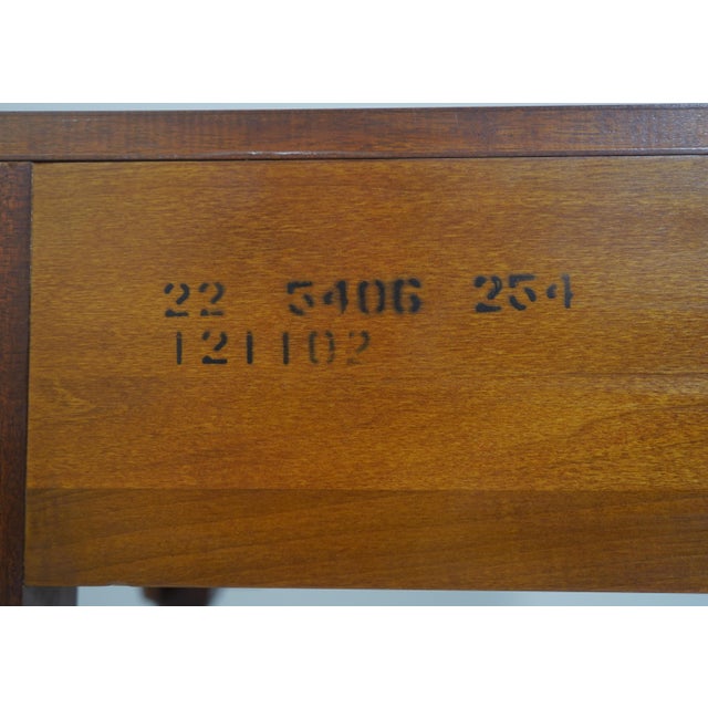 Pair of Ethan Allen Mahogany Two-Tier Nightstands For Sale - Image 18 of 18