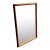 1970s Walnut Wood Framed Mirror by Lenoir Mirror Company For Sale