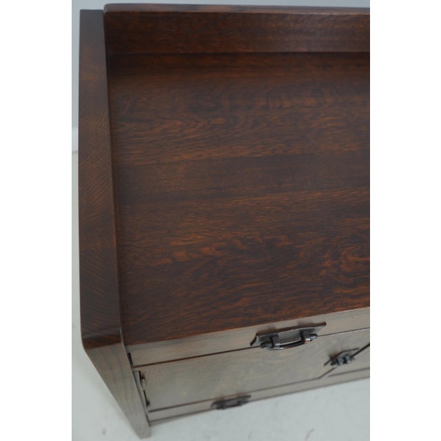 Stickley Mission Oak Sideboard Buffet Server Cabinet For Sale - Image 14 of 18