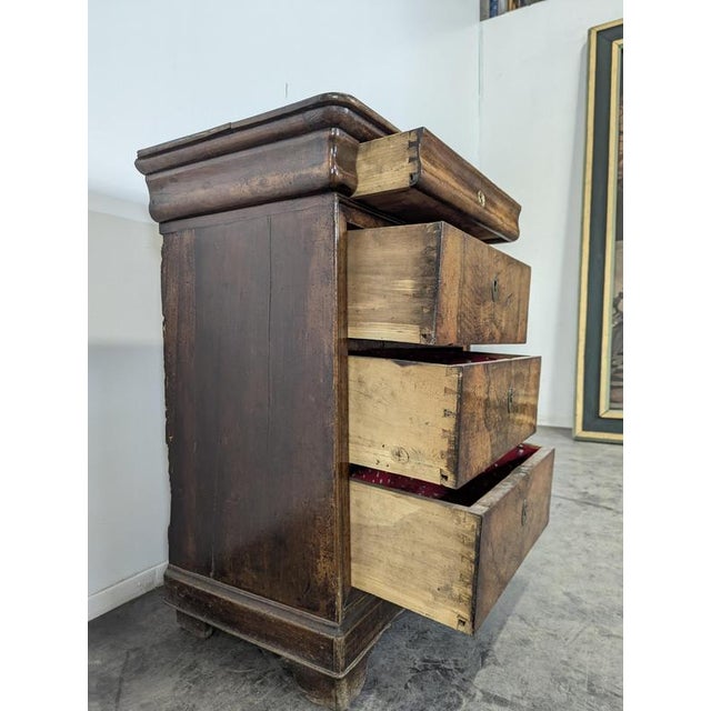 Small Louis Phillipe Chest of Drawers in Mahogany For Sale - Image 4 of 8