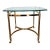 Vintage Hollywood Regency Brass & Curved Glass Coffee Table in the Style of Labarge For Sale