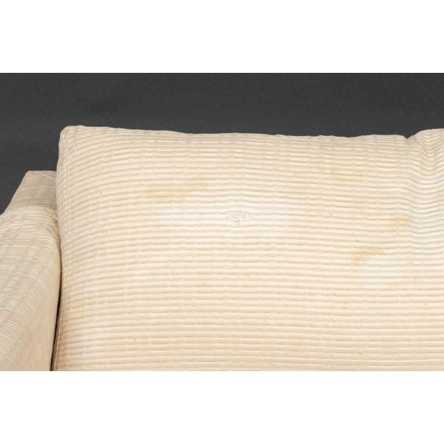 Modern White Upholstered Two-Seat Sofa For Sale In New York - Image 6 of 10