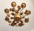 Hollywood Regency Eight-Light Floral Chandelier in Hand-Forged Dark Gilt Metal, Germany, 1960s For Sale - Image 12 of 18