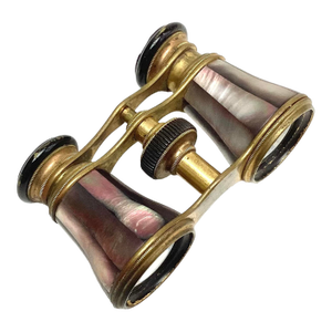 Elegant 1890s Antique Mother-of-Pearl Opera Glasses g.w. Russell, Philadelphia