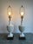 Vintage Fredrick Cooper Urn Lamps in Creamware Rope Lattice Pattern - a Pair For Sale - Image 16 of 18