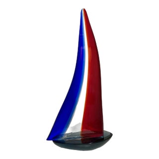 Murano Glass Sailboat For Sale