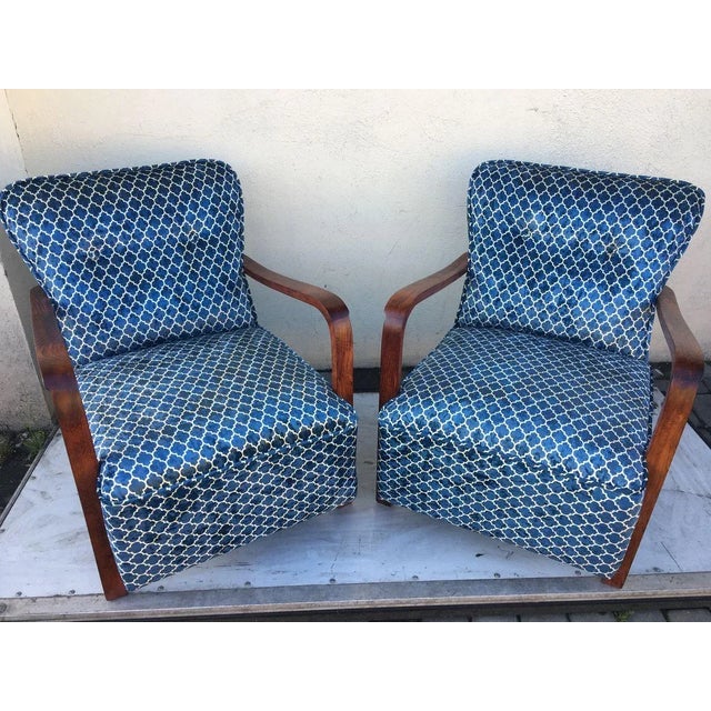 1940s Vintage Armchairs, 1940s, Set of 2 For Sale - Image 5 of 18