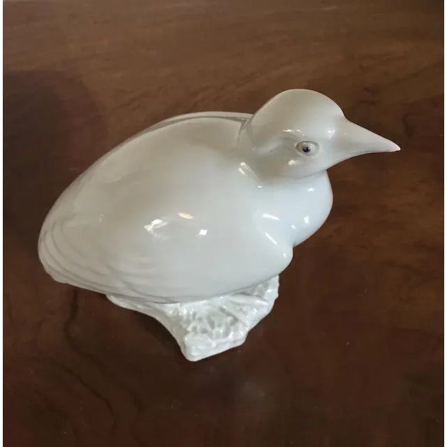 Ceramic 19th Century Chinese Blanc de Chine Porcelain Model of a Game Bird For Sale - Image 7 of 11