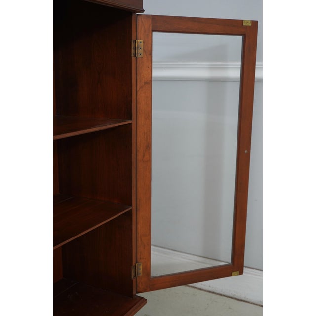 Henkel Harris Henkel Harris Cherry China Cabinet Top Only For Sale - Image 4 of 12