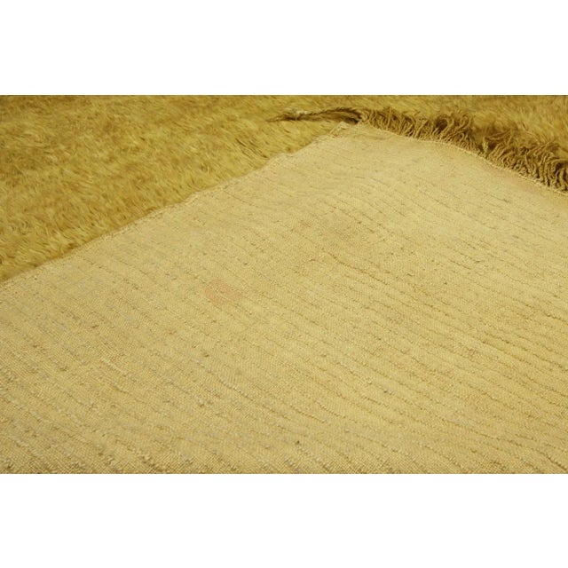 Vintage Turkish Tulu Angora Rug - 04'02 X 05'00 For Sale In Dallas - Image 6 of 6