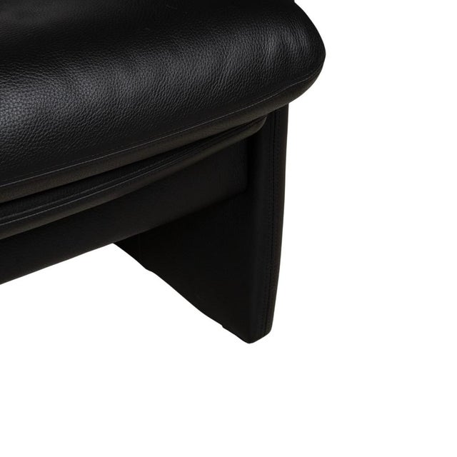 Black Lugano Black Leather Sofa from Erpo For Sale - Image 8 of 16