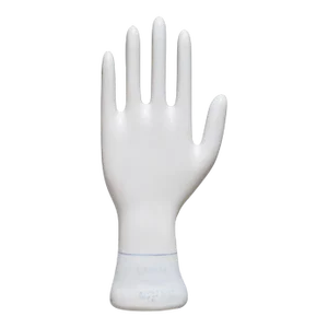 Medium Vintage Glazed Porcelain Factory Rubber Glove Mold C.1992