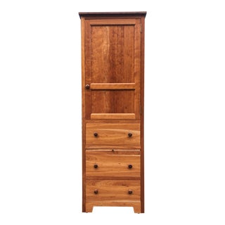 Solid Cherry Armoire Dresser For Sale