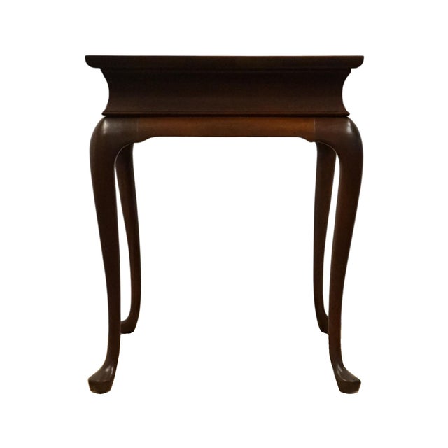 Hickory Chair Co. Solid Mahogany & Birds Eye Maple Traditional Style 18x26" Accent End Table For Sale - Image 12 of 13