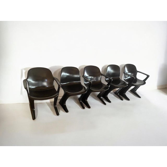 Vintage Kangaroo Chairs by Ernst Moeckl & Siegfried Mehl for Horn Collection, 1960s, Set of 5 For Sale - Image 13 of 18