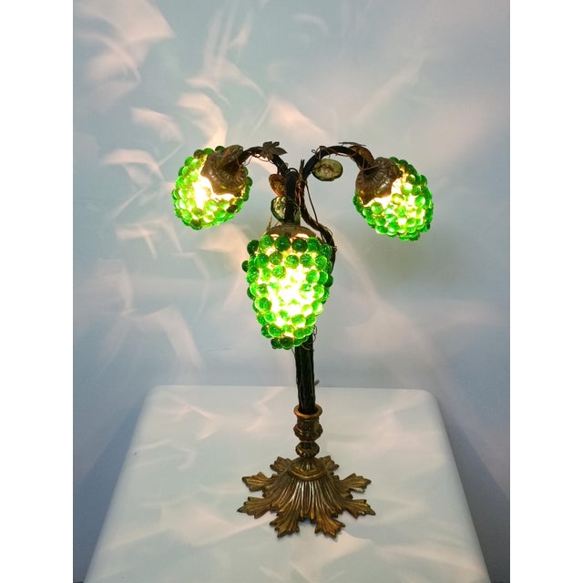 Murano Glass Grape Cluster Lamp, 1960s For Sale - Image 9 of 11