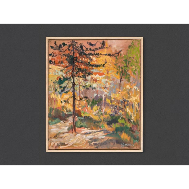 Forest in Autumn, 1935, Oil on Canvas, Framed For Sale - Image 12 of 12