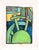 Cubism The Desk Chair - Cubist Interior Scene in Crayon on Paper by Michael William Eggleston For Sale - Image 3 of 5
