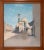 Mosque in Constantinople, Original Tempera & Watercolor on Plywood, Mid-20th Century, Framed For Sale