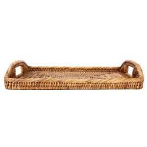 Artifacts Rattan Rectangular Tray