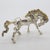 Vintage Italian Handmade Genuine Silver Partially Gilded Horse Figurine Miniature Sculpture For Sale - Image 4 of 10
