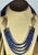 575 Ct Natural Tanzanite Bead Four Strand Necklace + 6.5 Ct Diamond 14 K Y Gold For Sale - Image 9 of 18