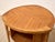Mid 20th Century Vintage Brown Saltman Mid-Century Modern Round Walnut Side Table With Geometric Top For Sale - Image 5 of 12